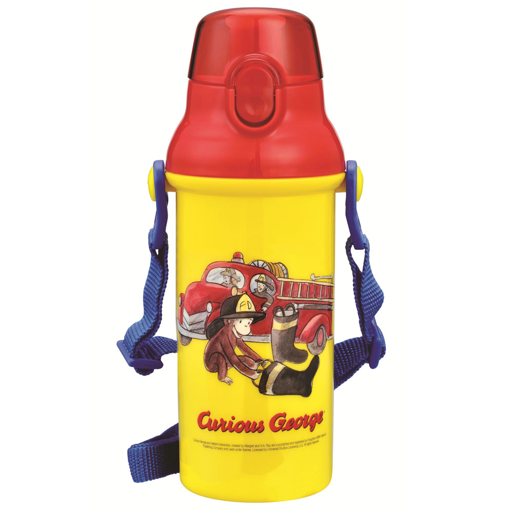 おさるのジョージ　水筒（消防車）