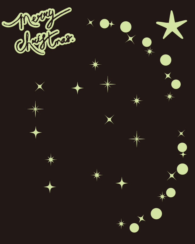 クリスマスウォールステッカー