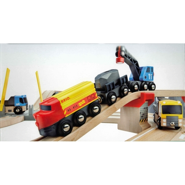 BRIO ブリオ レール&ロード採石セット 33210 おもちゃ 電車