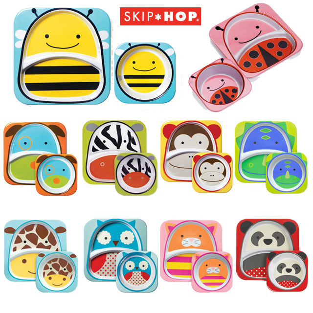 スキップホップ Skip Hop アニマル・プレート&ボウル セット melamine set ベビー・キッズ雑貨と絵本のお店 ami*saru スキップホップ Skip Hop アニマル・プレート&ボウル セット melamine set ベビー・キッズ雑貨と絵本のお店 ami*saru