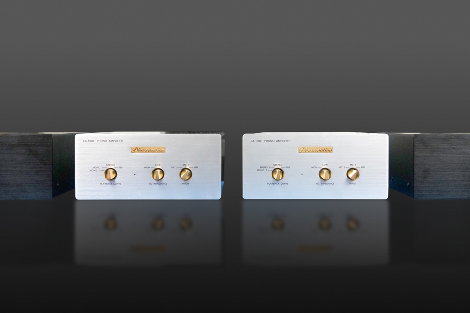 【中古】管球式フォノアンプ Phasemation EA-1000×2台、EA-1000G×1台のセット +追加電源PS-1000×1台