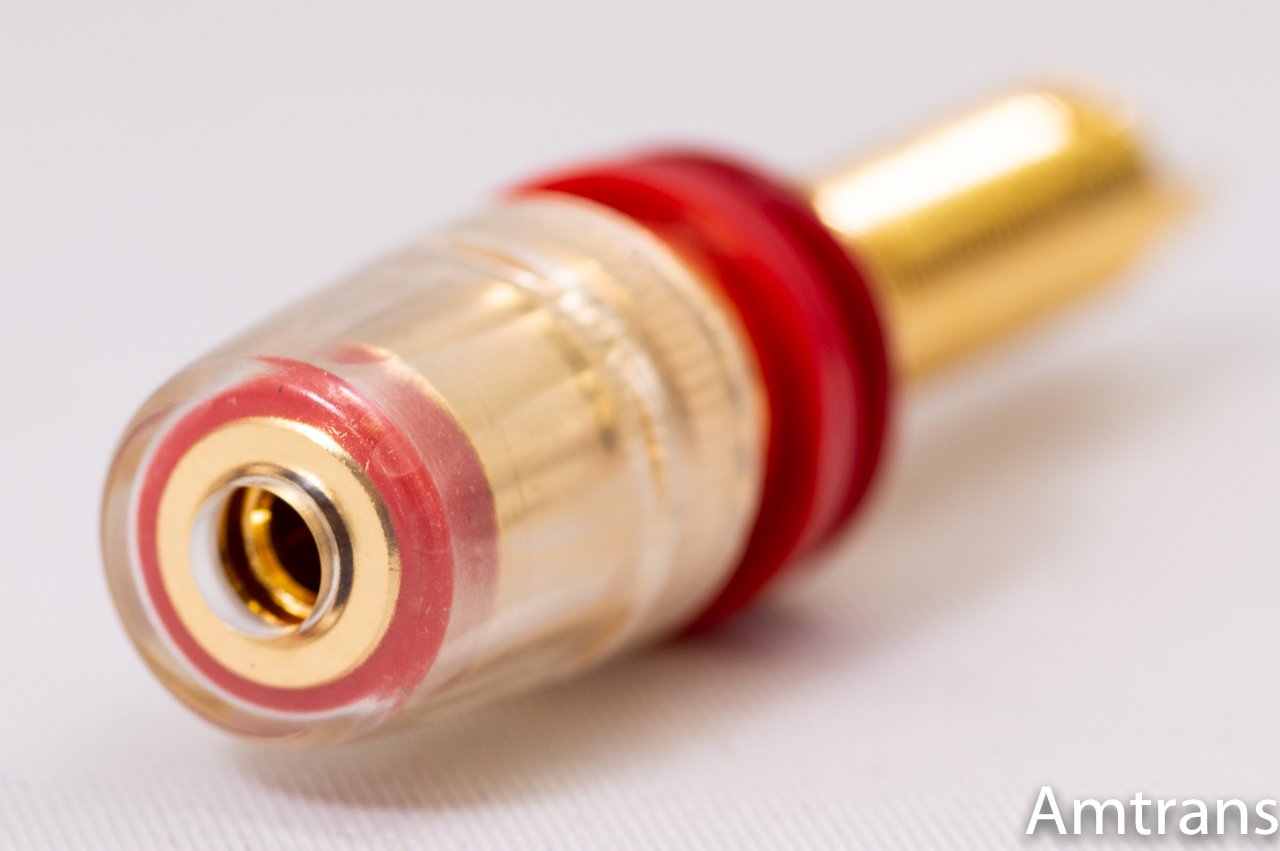 CP-236-1-30 スピーカー端子 取付穴寸法11.5mm (赤/黒)