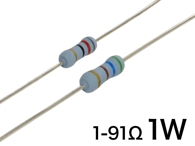 AMRA 1W [1-91Ω] オーディオ用 難燃性固定抵抗器 E24系列
