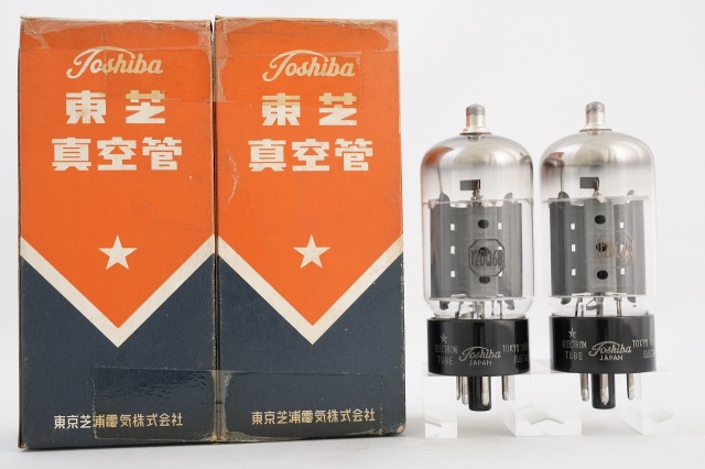 東芝マツダ　当時物ST真空管　６L6G　測定値付き2ペア　激レア 東芝マツダ 当時物ST真空管 6L6G 測定値付き2ペア 激レア 東芝