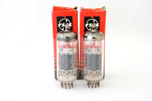 真空管 Matsushita 12AU7 2本 2号 真空管 12AX7 matsushita製