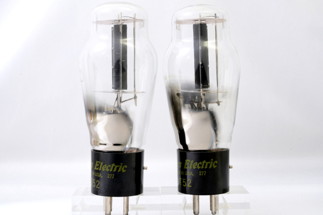 VT52 真空管　WESTERN ELECTRIC 刻印　2本セット Western Electric VT52 刻印(2本) 真空管 出力管 @19148 / 中古