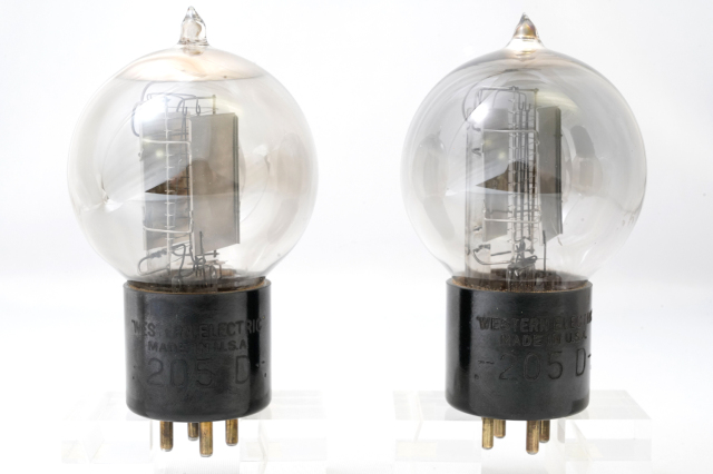 205D Western Electric 刻印付き丸球型 2本1組