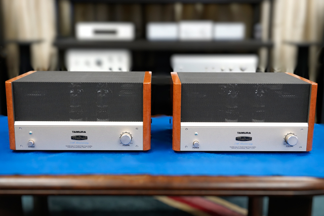 【中古】希少モノラルパワーアンプ ペア TAMURA T75M1 75周年記念75セット限定 300Bパラシングル
