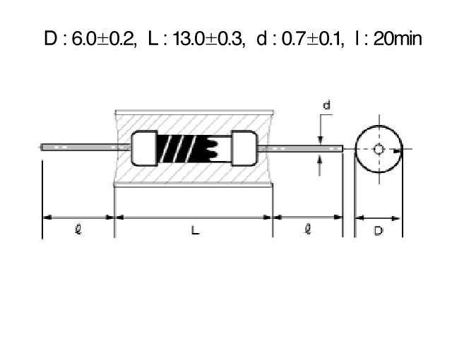 オーディオ用カーボン皮膜抵抗器　AMRG 0.75W 10~910Ω　E24系列 日本製【メール便可】