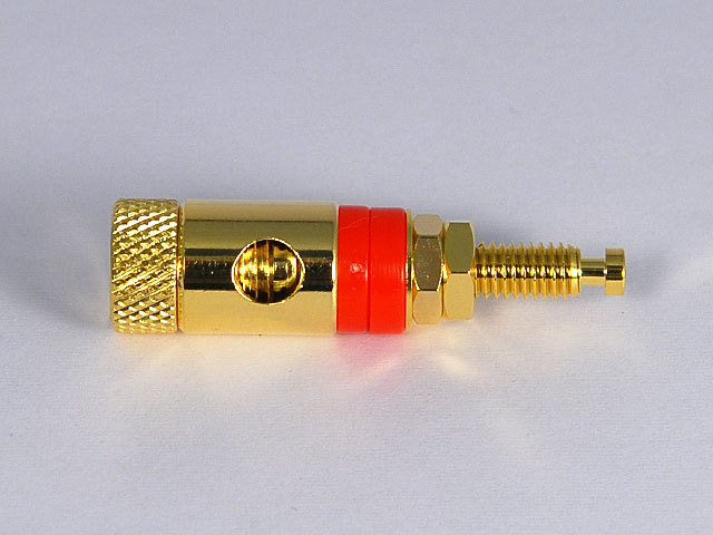 CP-212 スピーカー端子 取付穴寸法6.2mm 赤,黒あり