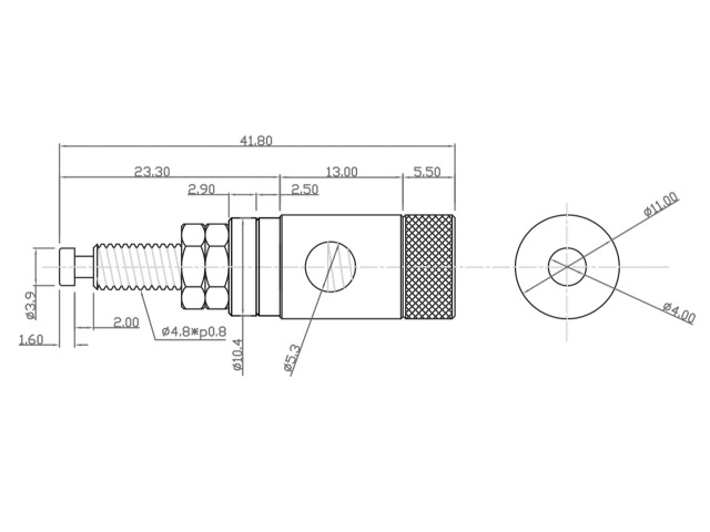 CP-212　スピーカー端子　取付穴寸法6.2mm　赤,黒あり【メール便可】