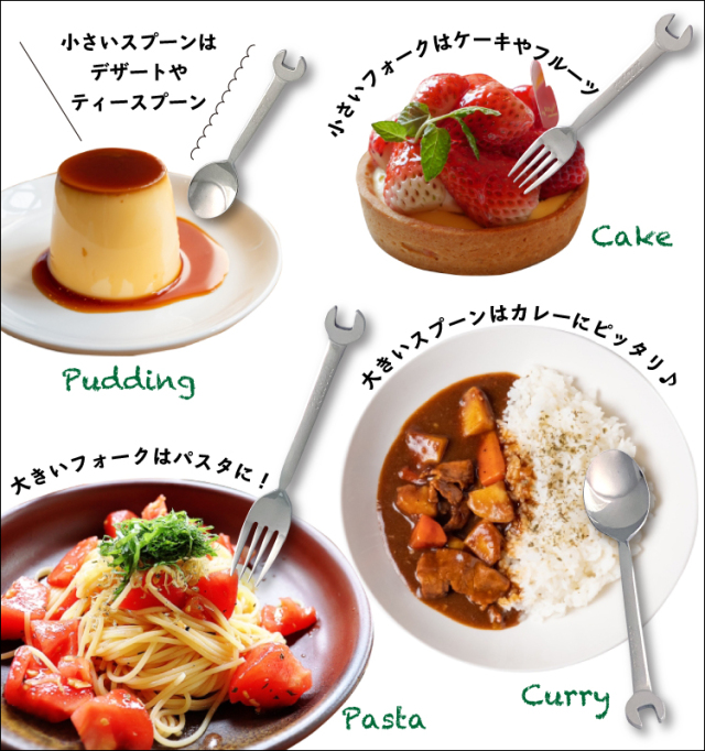 スパナ型カトラリー