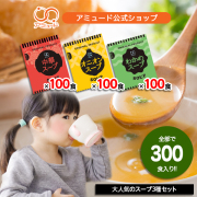 スープセット 各100食×3種 (計300食)　オニオンスープ　中華スープ　わかめスープ 　[送料無料]