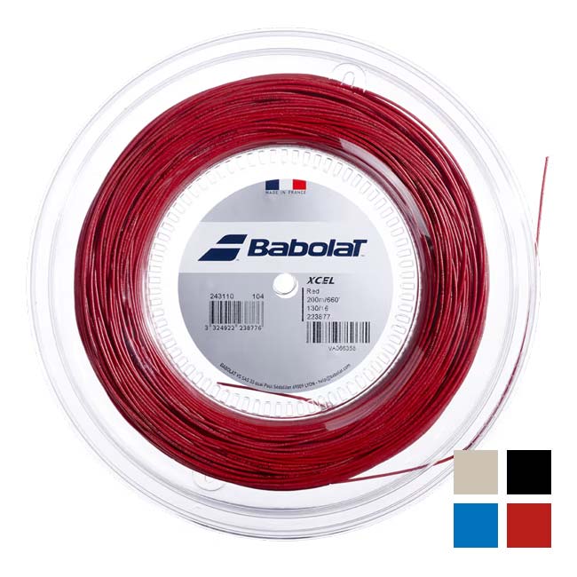 バボラ(Babolat) Xcel エクセル (125／130) 200Mロール 硬式テニス マルチフィラメントガット 243110