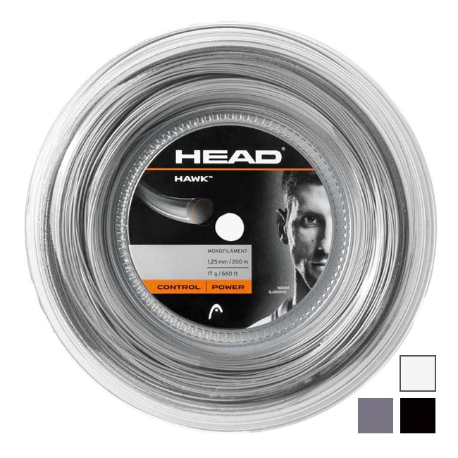【9,000円以上で8％OFFクーポン】ヘッド(HEAD) HAWK ホーク (1.20mm／1.25mm／1.30mm) 200Mロール 硬式テニスガットポリエステルガット 281113(15y8m)