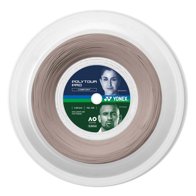 ヨネックス(YONEX) ポリツアープロ 1.15／1.20／1.25／1.30mm 200Mロール 硬式テニス ポリエステルガット 国内正規品 PTP-291 Wグレー(26y9m)
