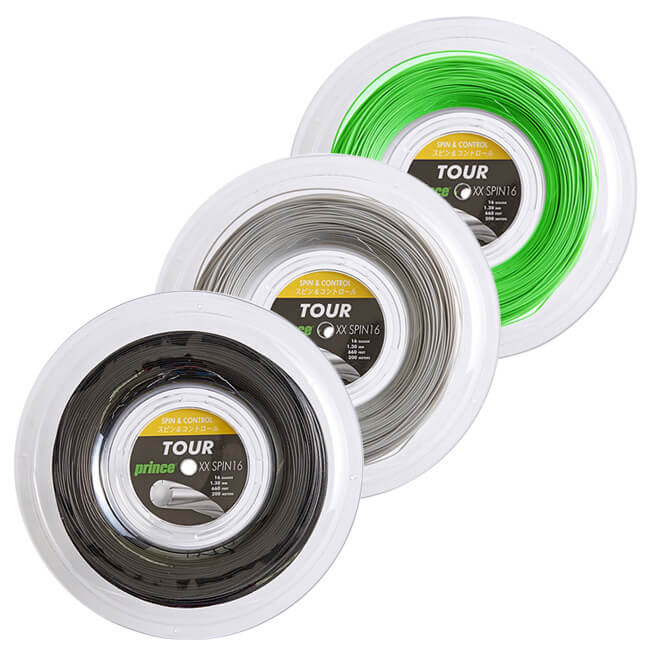 プリンス(Prince) TOUR XX SPIN ツアー XX スピン 1.25mm／1.30mm 200Mロール 硬式テニス ポリエステルガット 7JJ025／7JJ026(22y3m)
