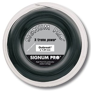 シグナムプロ アウトブレイク(118／124／130)200Mロール 硬式テニス ポリエステル ガット(Signum Pro Outbreak 200ｍ roll strings)