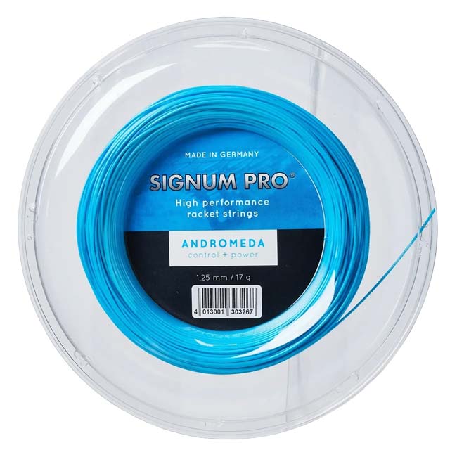 シグナムプロ(SignumPro) Andromeda アンドロメダ 1.20／1.25／1.30mm 200Mロール 硬式テニス ポリエステルガット(26y9m)