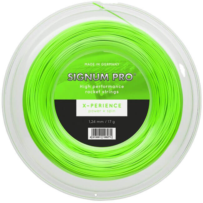 シグナムプロ(SignumPro) X-PERIENCE エクスペリエンス(1.18／1.24／1.30mm) 200Mロール 硬式テニス ポリエステルガット