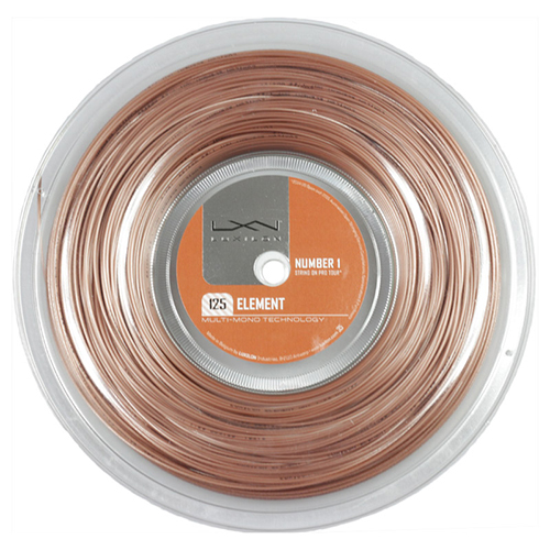 ルキシロン エレメント(1.25mm／1.30mm) 200Mロール 硬式テニス ポリエステル ガット(Luxilon Element 200m String Reel)WRZ990106(15y11m)