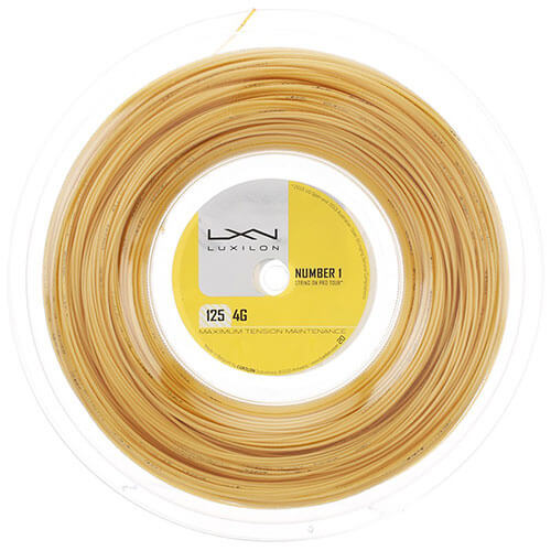 ルキシロン 4G(1.25mm／1.30mm) 200Mロール WRZ990141／WRZ990142硬式テニス ポリエステル ガット(Luxilon 4G 200m String Reel)(16y7m)