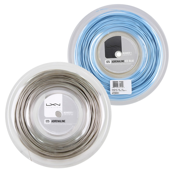 ルキシロン アドレナリン(1.20／1.25／1.30mm) 200Mロール 硬式テニス ポリエステル ガットLuxilon Adrenaline (1.20／1.25／1.30)200ｍ roll strings WRZ9900／9905