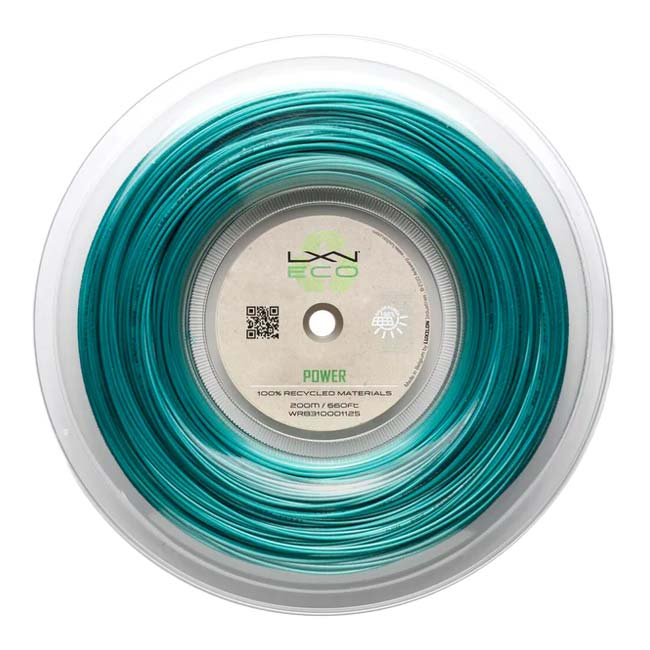 ルキシロン(Luxilon) ECO POWER 125 エコ パワー125 (1.25mm) 200Mロール 硬式テニス ポリエステルガット WR8310001125-ティール(24y4m)
