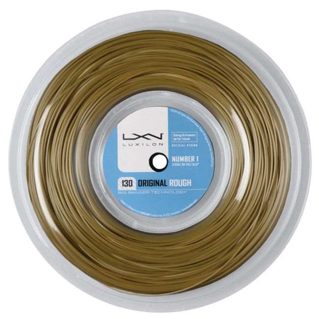 ルキシロン(Luxilon) ビッグバンカ― オリジナルラフ 16(1.30mm) 200Mロールガット 硬式テニス ポリエステルガット WRZ991100AMB-アンバー(22y3m)