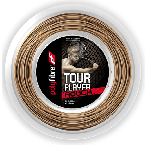 ポリファイバー ツアー プレイヤー ラフ(1.25mm)200Mロール硬式テニスガット ポリエステルガット(Polyfibre Tour Player Rouch 16L／1.25 String)(15y8m)