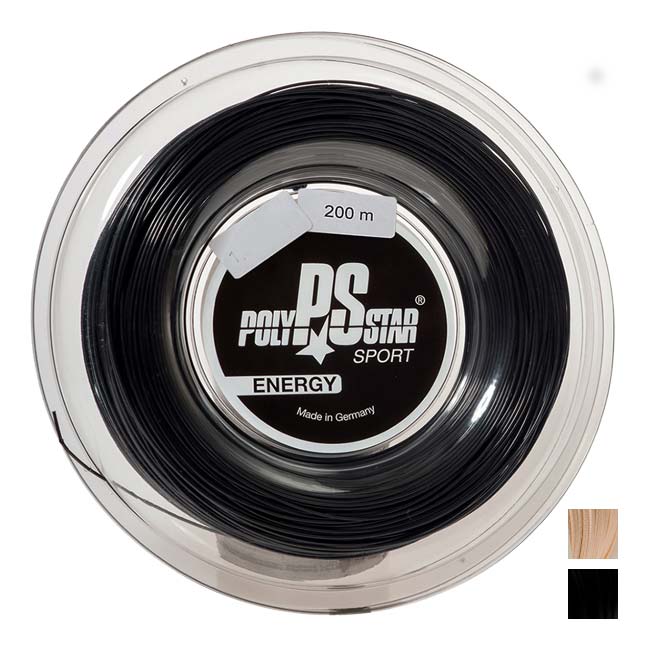 POLYSTAR ENERGY ポリスター エナジー (1.20／1.25／1.30／1.35mm) 200Mロール 硬式テニス ポリエステル ガット