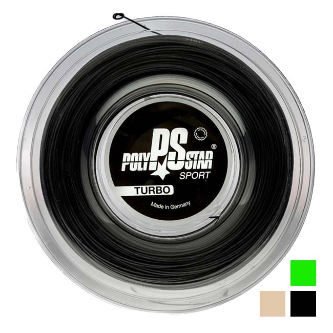 ポリスター(PolyStar) TURBO ターボ (1.25／1.30／1.35mm) 200Mロール 硬式テニスガット ポリエステルガット