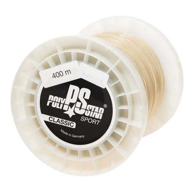 【樽巻き！】ポリスター クラシック (1.20／1.25／1.30mm)400Mロール(ナチュラル)硬式テニス ポリエステル ガット Polystar Classic 400ｍ roll strings