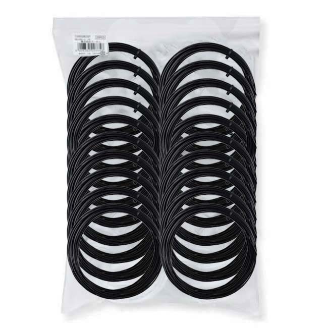 【10％OFFマジッククーポン対象】在庫処分特価】「20張セット ノンパッケージ」ゴーセン(Gosen) ウミシマ AKプロ 17 (1.22mm／17GA) 硬式テニス 海島型モノフィラメントガット TS708BK20P-ブラック(23y9m)