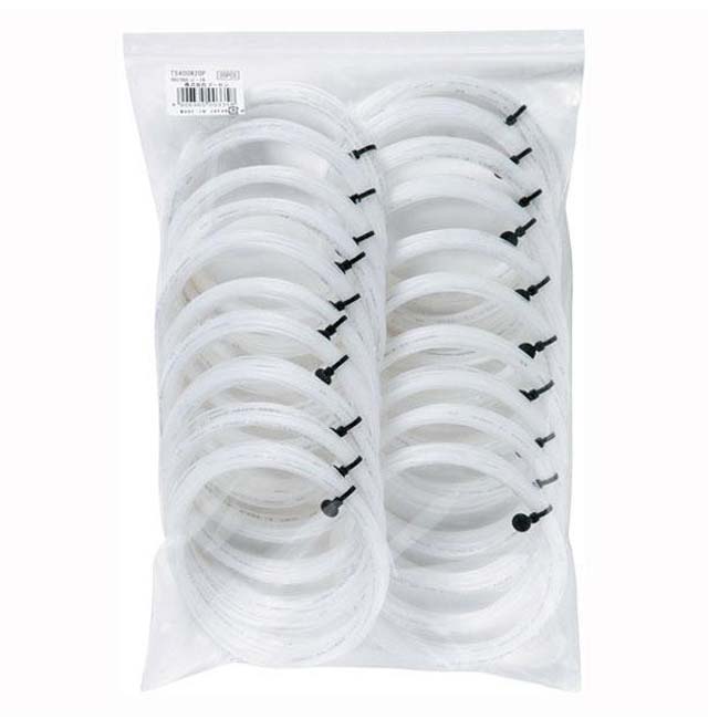 【20%OFFクーポン対象】【10％OFFマジッククーポン対象】在庫処分特価】「20張セット ノンパッケージ」ゴーセン(Gosen) OG-SHEEP ミクロ2 15L(1.35mm／15LGA) 硬式テニス ナイロンモノフィラメントガット TS412W20P-ホワイト(23y9m)