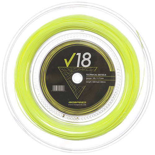 イソスピード タッチポリ V18 (1.12mm／1.17mm) 200mロール 硬式テニスガット ポリエステル(ISOSPEED Touch Poly V18)(16y12m)