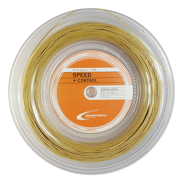 イソスピード(Isospeed) エネジェティック1.30mm 200Mロール 硬式テニスマルチフィラメントガット Energetic130