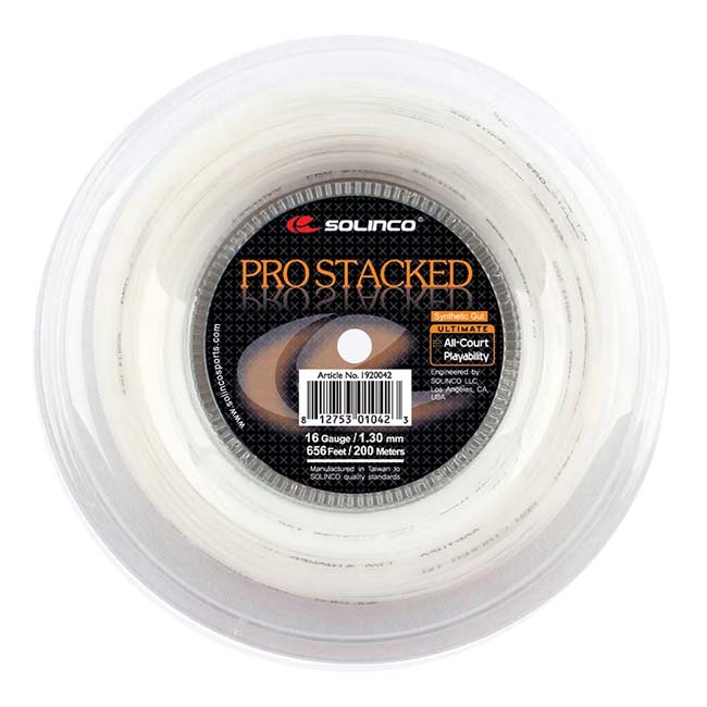 ソリンコ(SOLINCO) PRO STACKED プロスタック (1.20／1.30／1.35) 200Mロール 硬式テニス ナイロンモノフィラメントガット (23y3m)