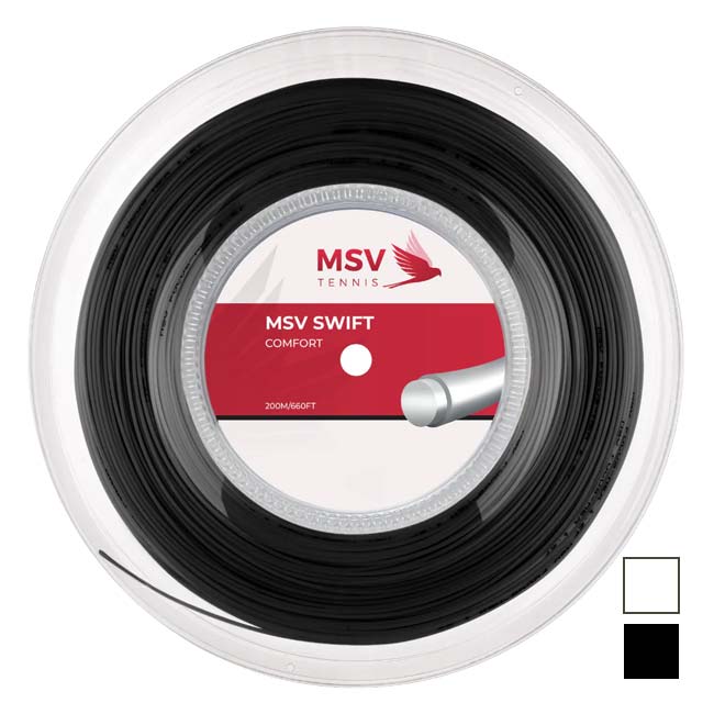 MSV(エムエスブイ) SWIFT スイフト 1.25／1.30mm 200Mロール 硬式テニス ポリエステルガット(26y4m)