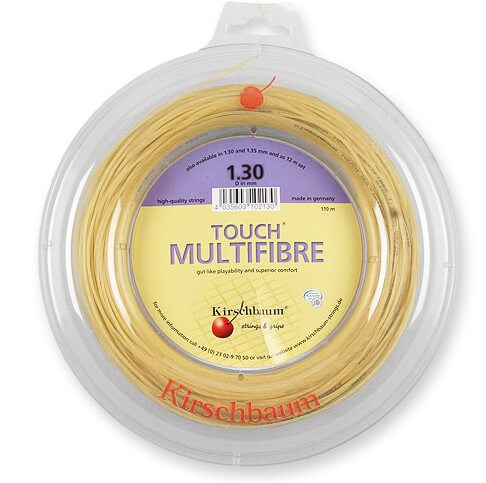 キルシュバウム(Kirschbaum) タッチ マルチファイバー 16(1.30mm)／17(1.25mm) 110Mロール 硬式テニス マルチフィラメントガット(18y6m)