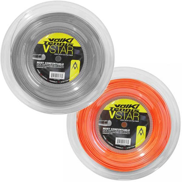 【高性能ポリエステルガットフォルクル Vスター(1.10mm／1.15mm／1.20mm／1.25mm／1.30mm) 200Mロール 硬式テニス(17y５m)