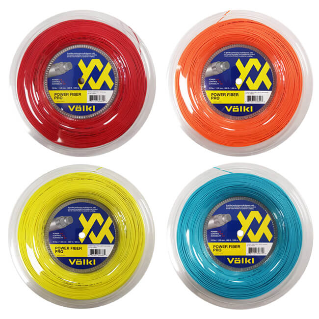 フォルクル(Volkl) POWER FIBER PRO パワーファイバープロ (1.20mm／1.25mm1.30mm) 200Mロール 硬式テニス マルチフィラメントガット (22y1m)