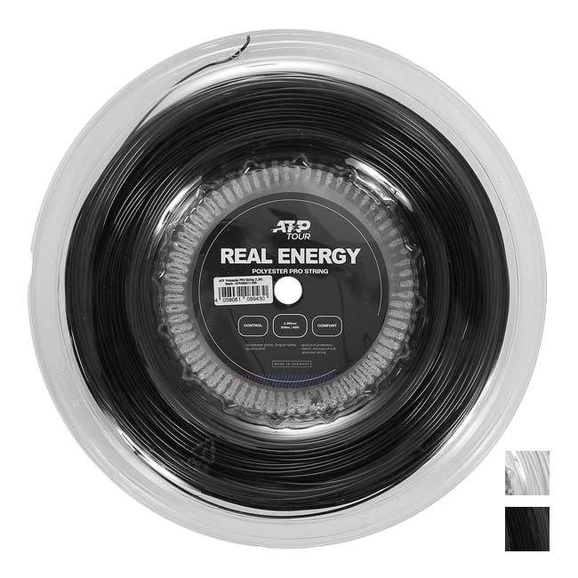 ATP TOUR REAL ENERGY リアルエナジー (1.25mm／1.30mm) 200Mロール 硬式テニス ポリエステルガット ATP260015／ATP260017(24y1m)