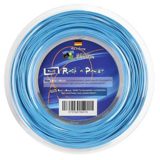 WEISS CANNON(ヴァイスカノン) ブルーロックンパワー 17(1.20mm) 200Mロール 硬式テニス ポリエステルガット (19y4m)ウエスキャノン