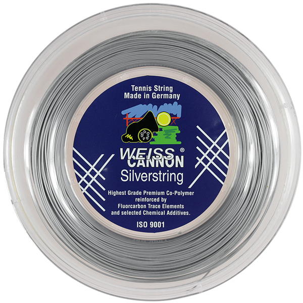 WEISS CANNON(ヴァイスカノン) シルバーストリング(1.20／1.25mm)200Mロール 硬式テニス ポリエステル ガットウエスキャノン