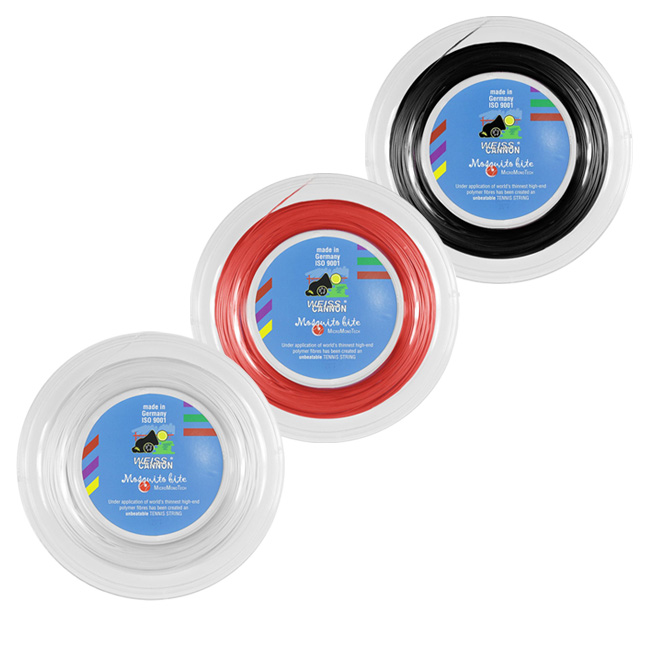 WEISS CANNON(ヴァイスカノン) モスキート バイト(1.16mm) 200Mロール 硬式テニス ポリエステルガット(18y1m)ウエスキャノン