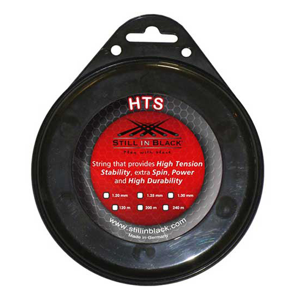 スティル イン ブラック(STILL IN BLACK) HTS (1.18mm／1.20mm／1.25mm／1.30mm)200Mロール 硬式テニス ポリエステル ガット