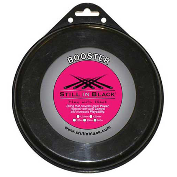 スティル イン ブラック(STILL IN BLACK) ブースター(1.25mm／1.30mm)200Mロール 硬式テニス ポリエステル ガット BOOSTER