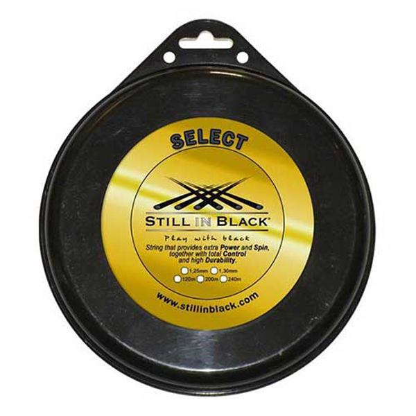 スティル イン ブラック(STILL IN BLACK) セレクト(1.25mm／1.30mm)200Mロール 硬式テニス ポリエステル ガット SELECT