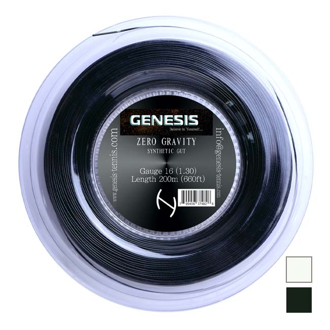 ジェネシス(GENESIS) ゼログラビティ シンセティックガット (1.25mm／1.30mm) 200Mロール 硬式テニス ナイロンモノフィラメントガット GENZGRL(24y5m)